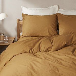 Parachute brushed cotton duvet cover in ochre